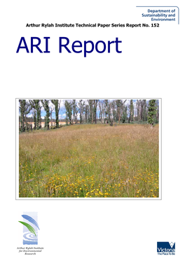 Arthur Rylah Institute Technical Paper Series Report No. 152