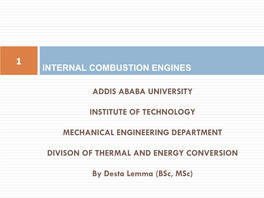 Internal Combustion Engines