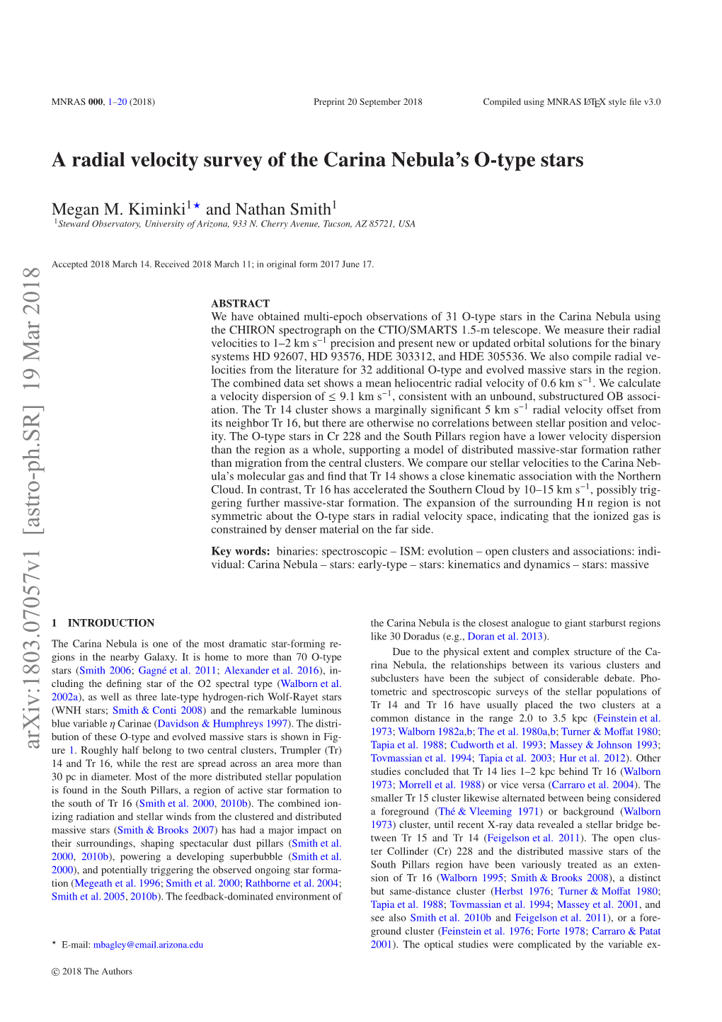 A Radial Velocity Survey of the Carina Nebula's O-Type Stars