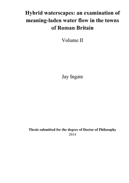 Hybrid Waterscapes: an Examination of Meaning-Laden Water Flow in the Towns of Roman Britain