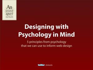 5 Principles from Psychology That We Can Use to Inform Web Design