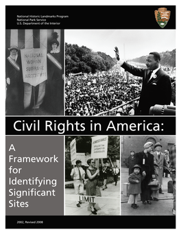Civil Rights in America: a Framework for Identifying Significant Sites