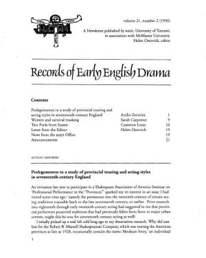 Records Ofear(9~ English Drama
