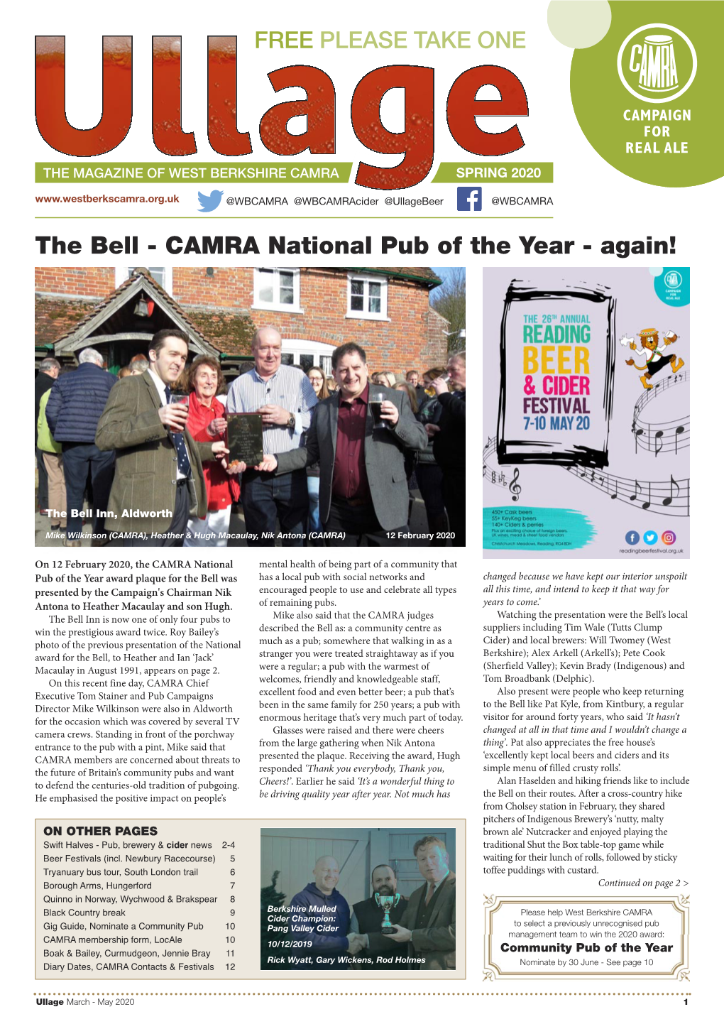 CAMRA National Pub of the Year - Again!