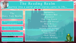 The Reading Realm Fairy Tale Home Learning Pack