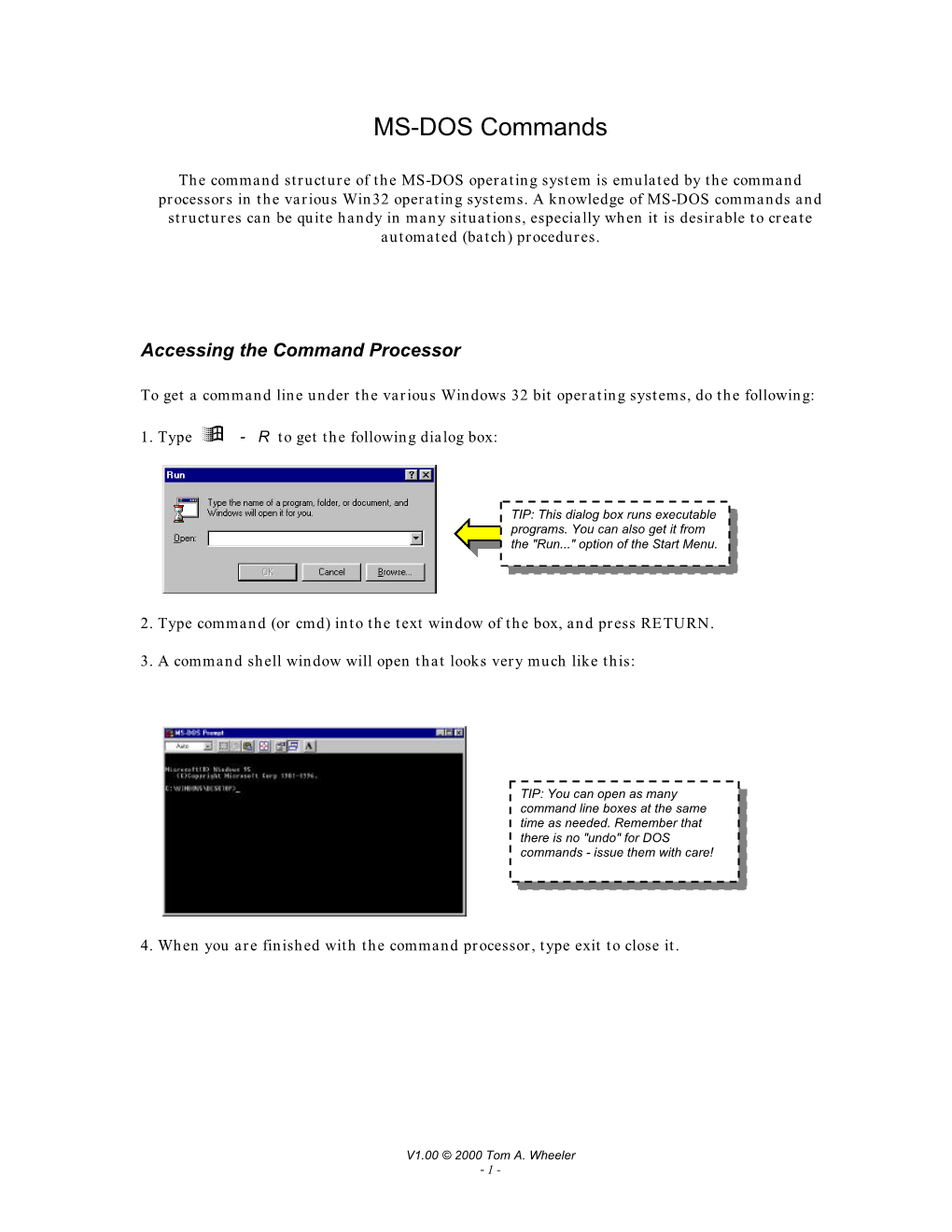 MS-DOS Commands