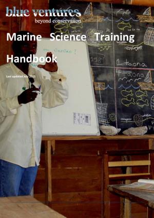Marine Science Training Handbook