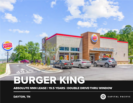 Burger King Absolute Nnn Lease | 19.5 Years | Double Drive-Thru Window