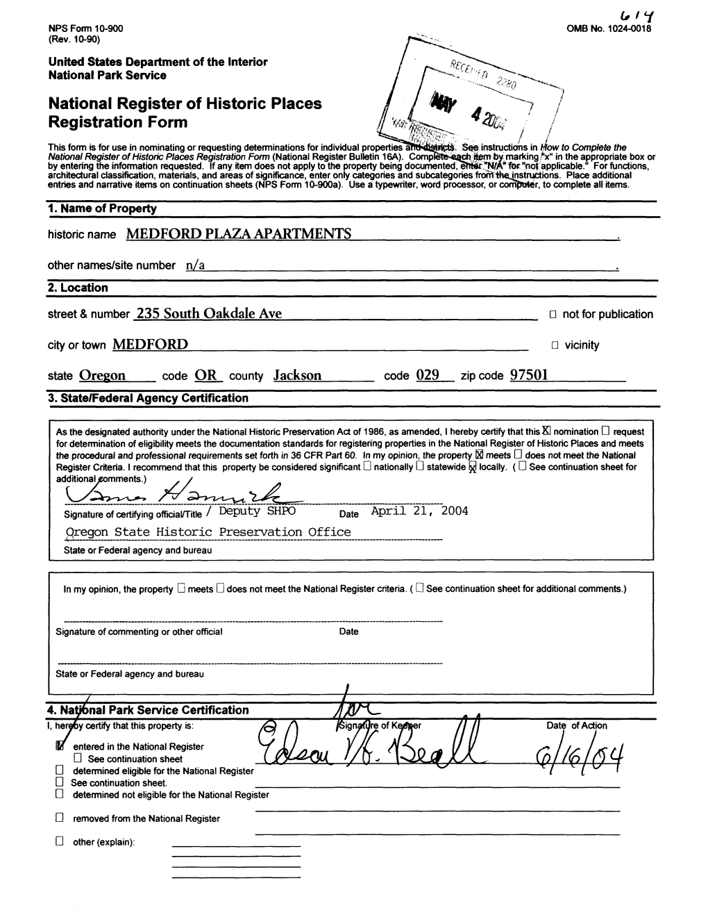 National Register of Historic Places Continuation Sheet