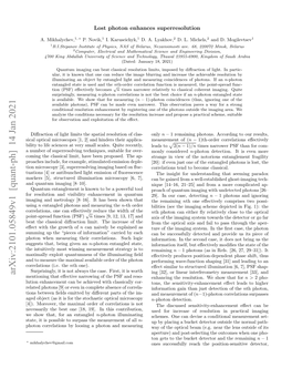 Lost Photon Enhances Superresolution