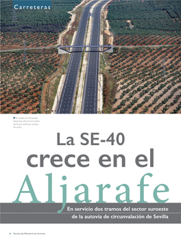 La SE-40 Crece En El Aljarafe