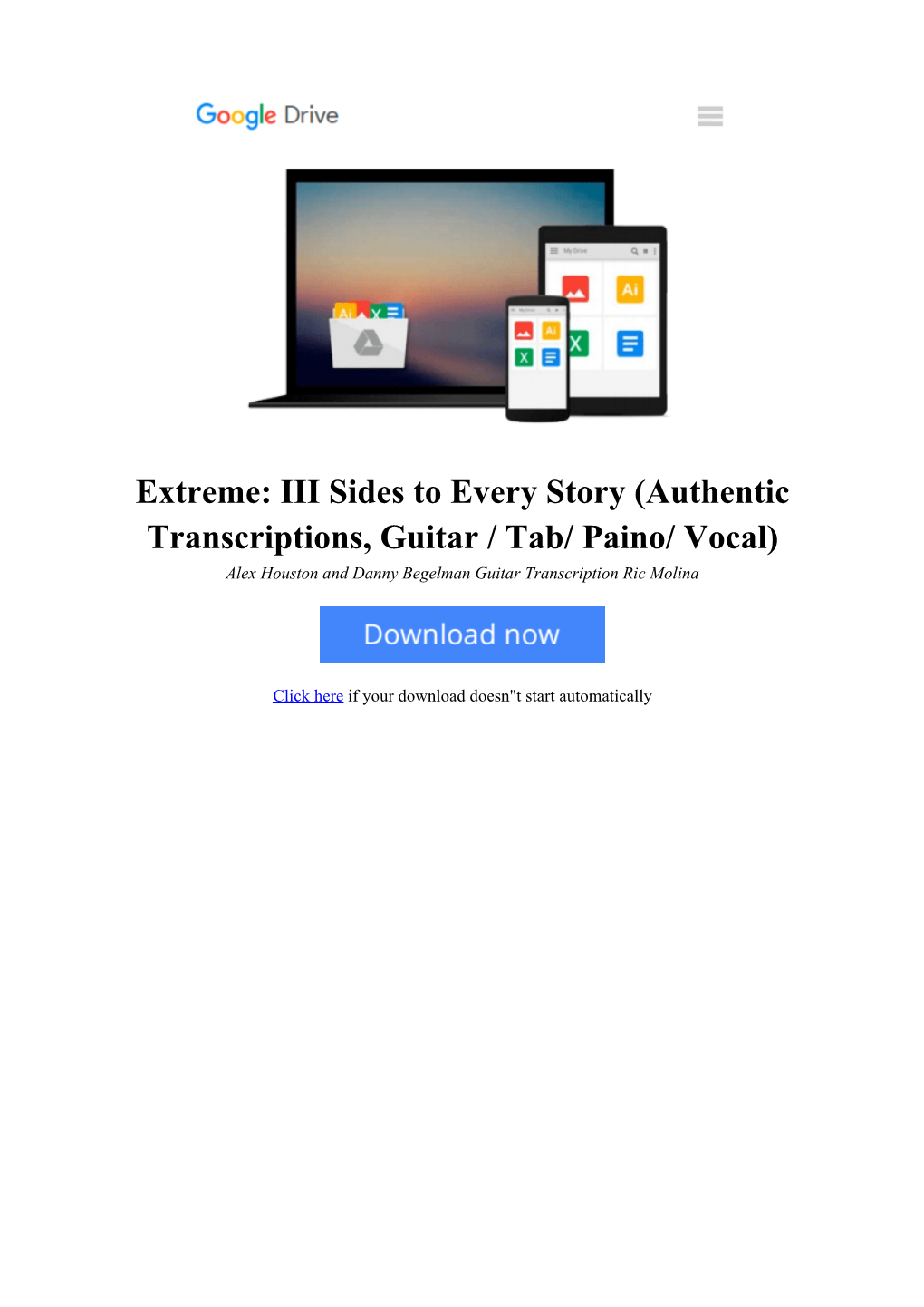 [V2OZ]⋙ Extreme: III Sides to Every Story (Authentic Transcriptions