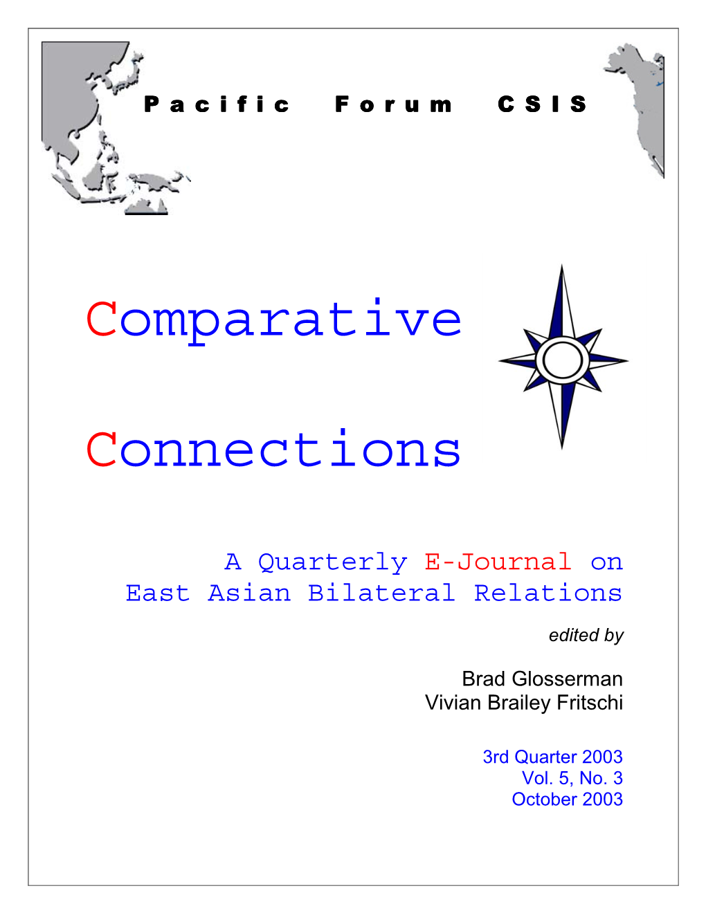 Comparative Connections, Volume 5, Number 3