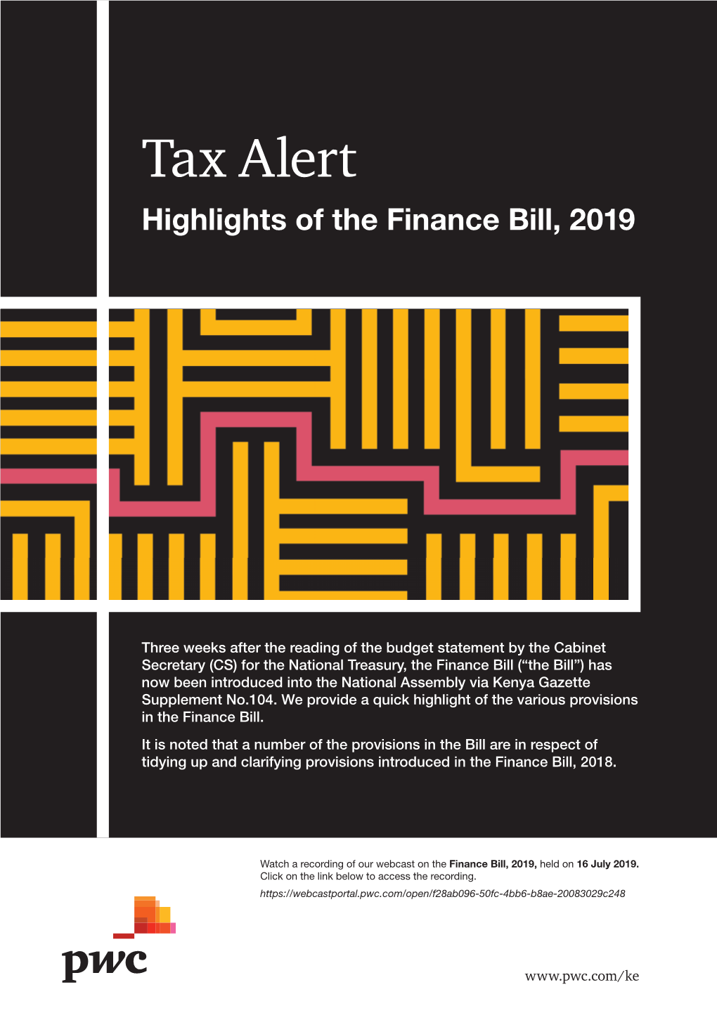 Tax Alert Highlights of the Finance Bill, 2019