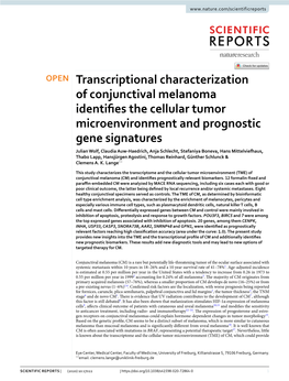 Transcriptional Characterization of Conjunctival Melanoma Identifies