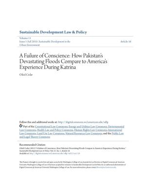 A Failure of Conscience: How Pakistanâ•Žs Devastating Floods