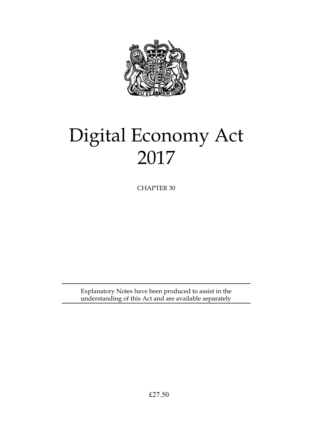 Digital Economy Act 2017