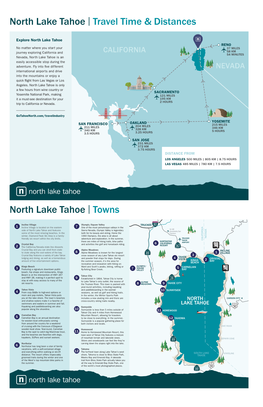 Travel Time & Distances North Lake Tahoe | Towns