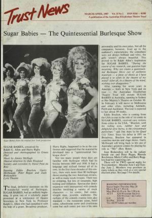 Sugar Babies - the Quintessential Burlesque Show