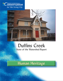 Duffins Creek State of the Watershed Report Human Heritage June 2002