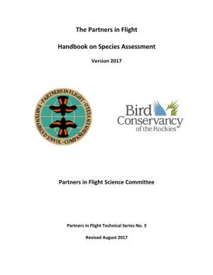 PIF Handbook on Species Assessment (Version 2017)