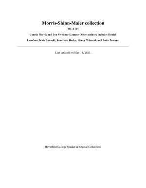 Morris-Shinn-Maier Collection