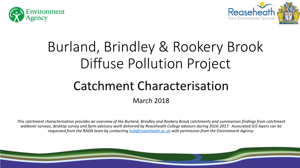 Burland, Brindley & Rookery Brook Diffuse Pollution Project