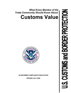 Customs Value