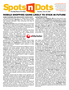 Mobile Shopping Gains Likely to Stick in Future