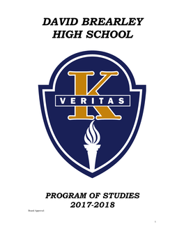 High School Program of Studies