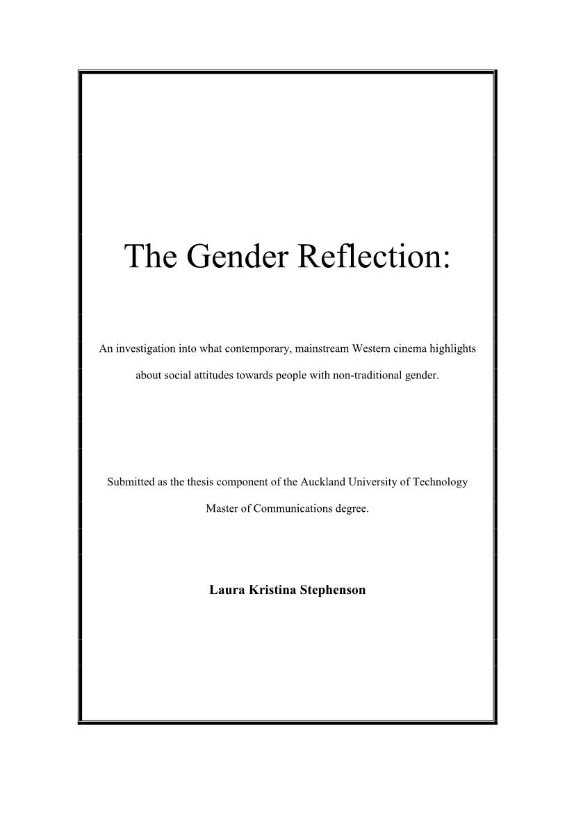 The Gender Reflection