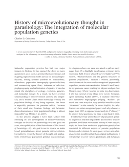 A Century of Parasitology: Discoveries, Ideas and Lessons Learned by Scientists Who Published in the Journal of Parasitology, 1914–2014, First Edition