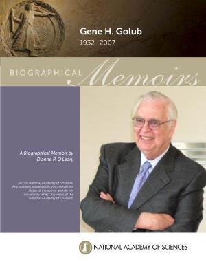 Gene H. Golub 1932–2007