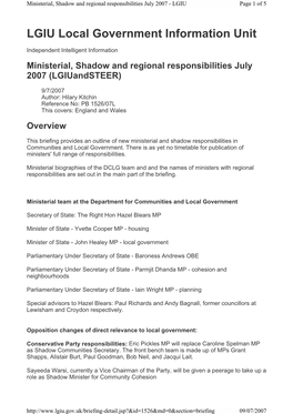 LGIU Local Government Information Unit