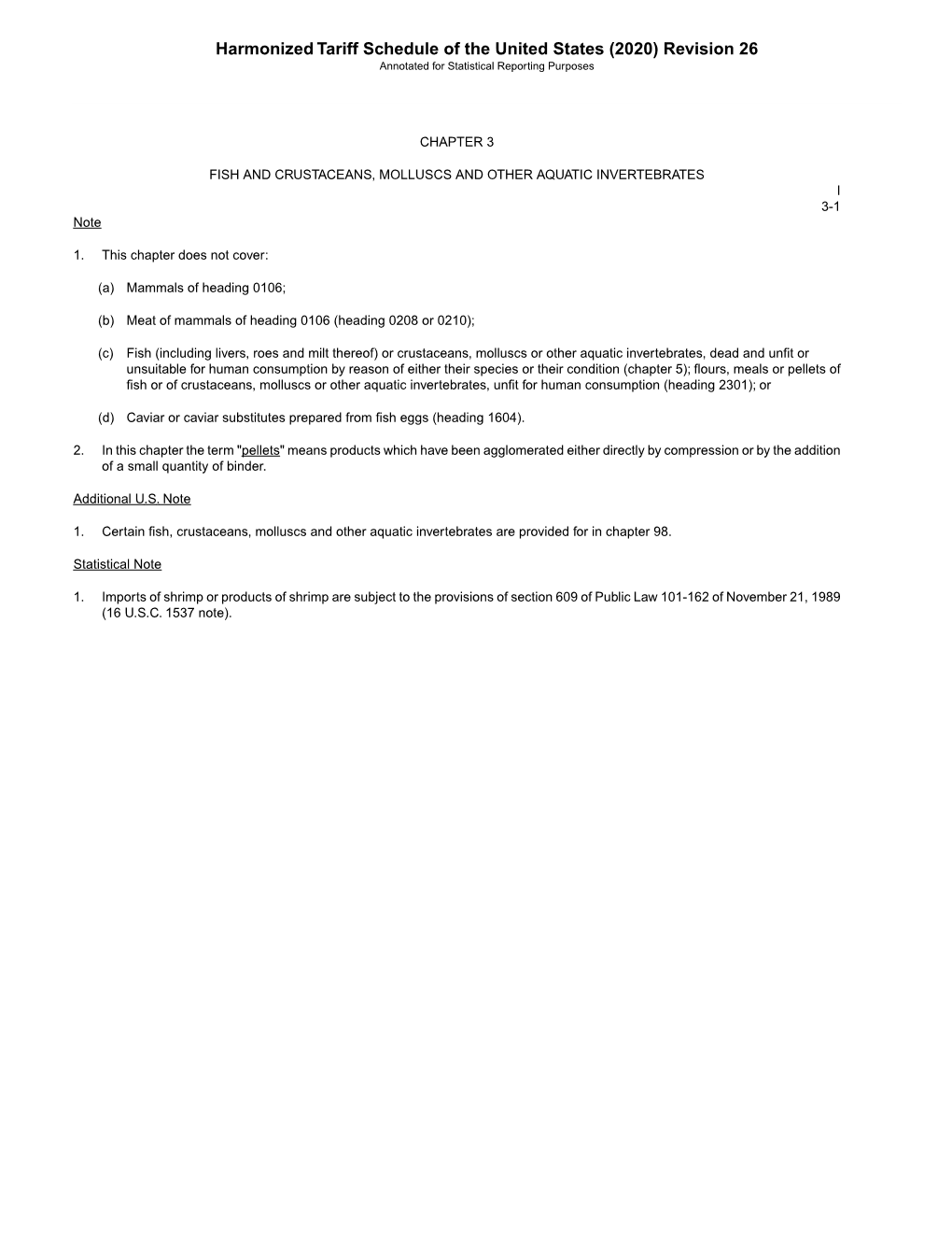 Harmonized Tariff Schedule of the United States (2020) Revision 26 Annotated for Statistical Reporting Purposes