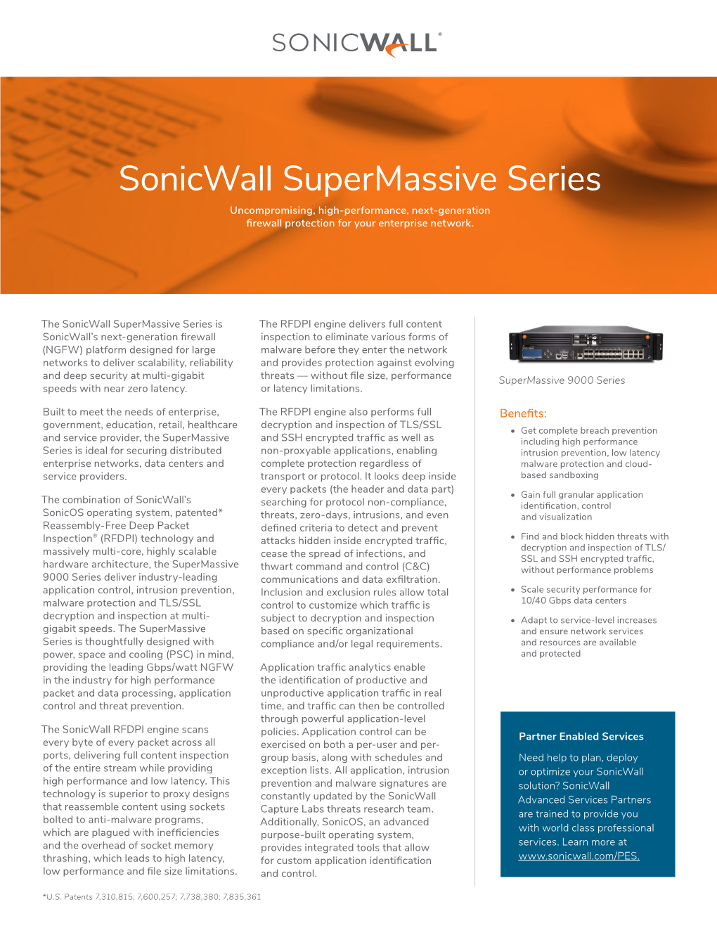 Datasheet: Sonicwall Supermassive Series