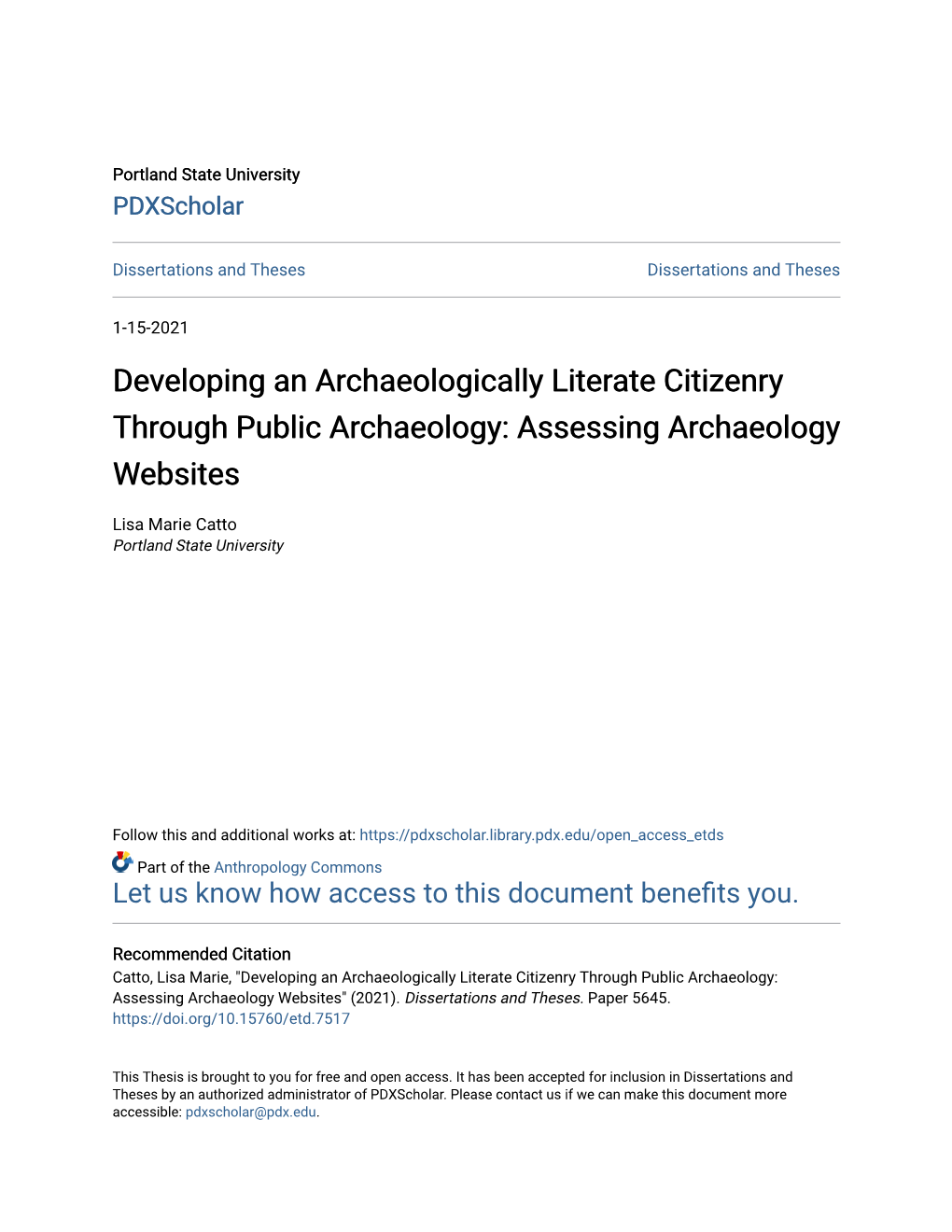 Assessing Archaeology Websites