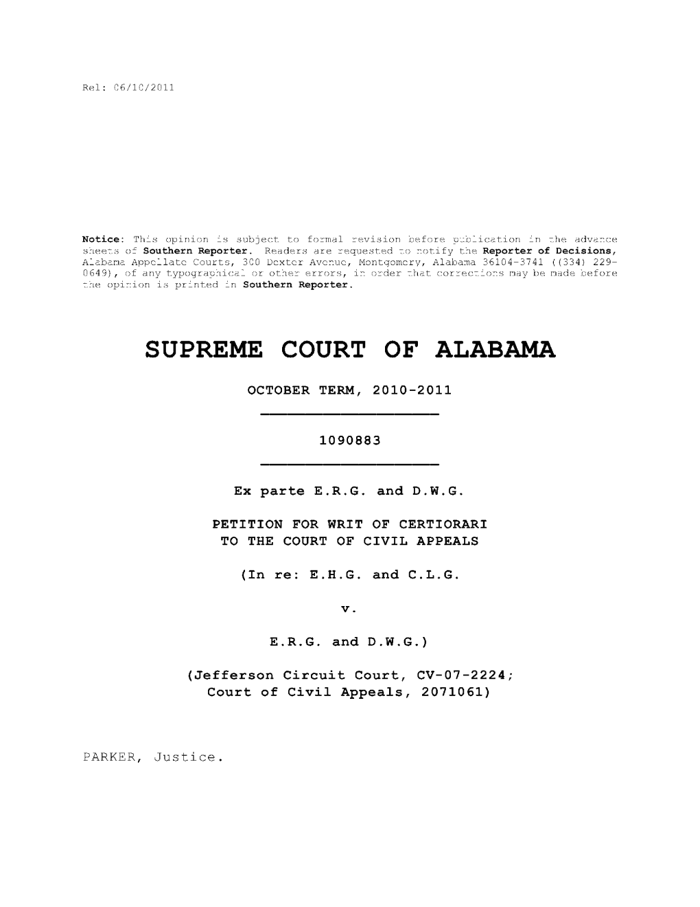 Supreme Court of Alabama