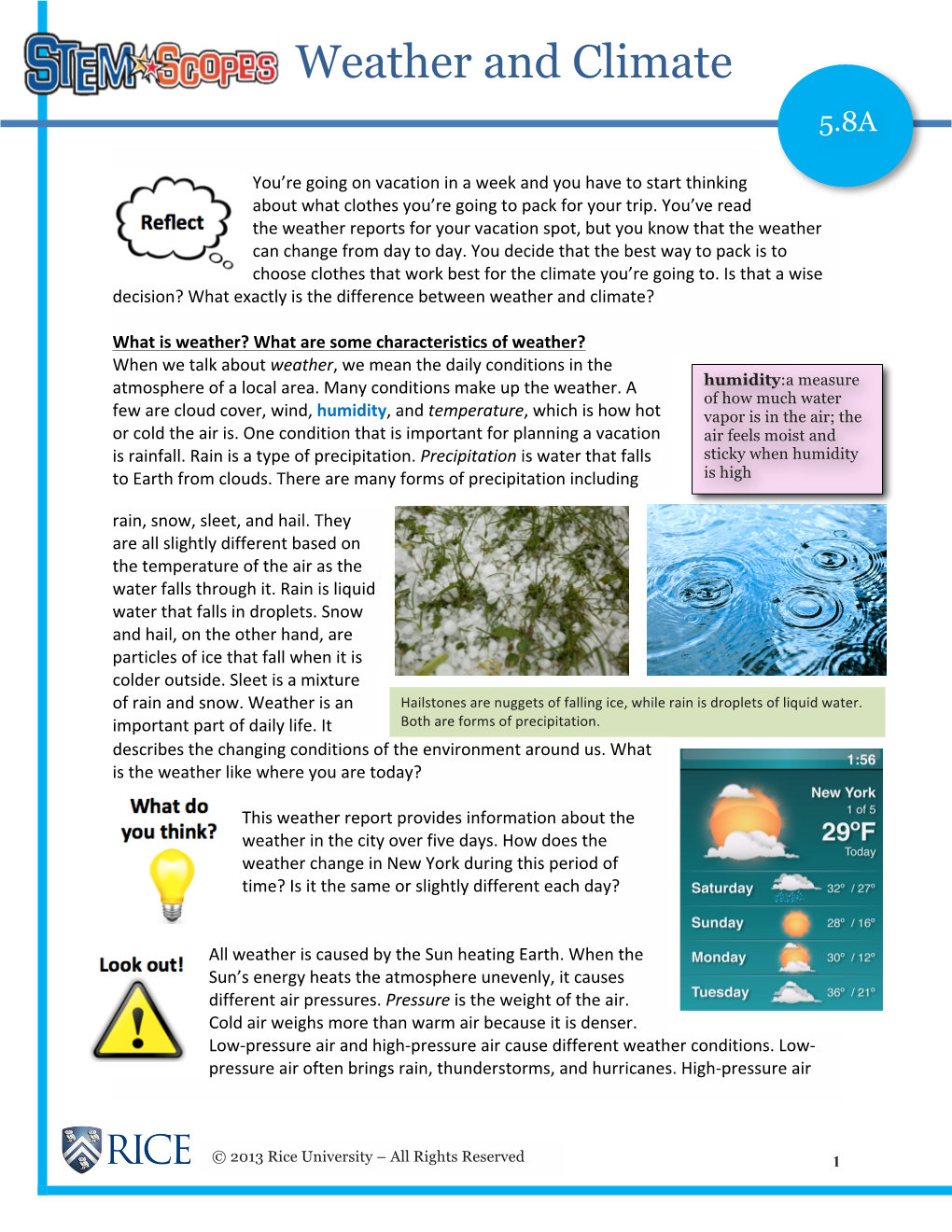 Weather and Climate 5.8A