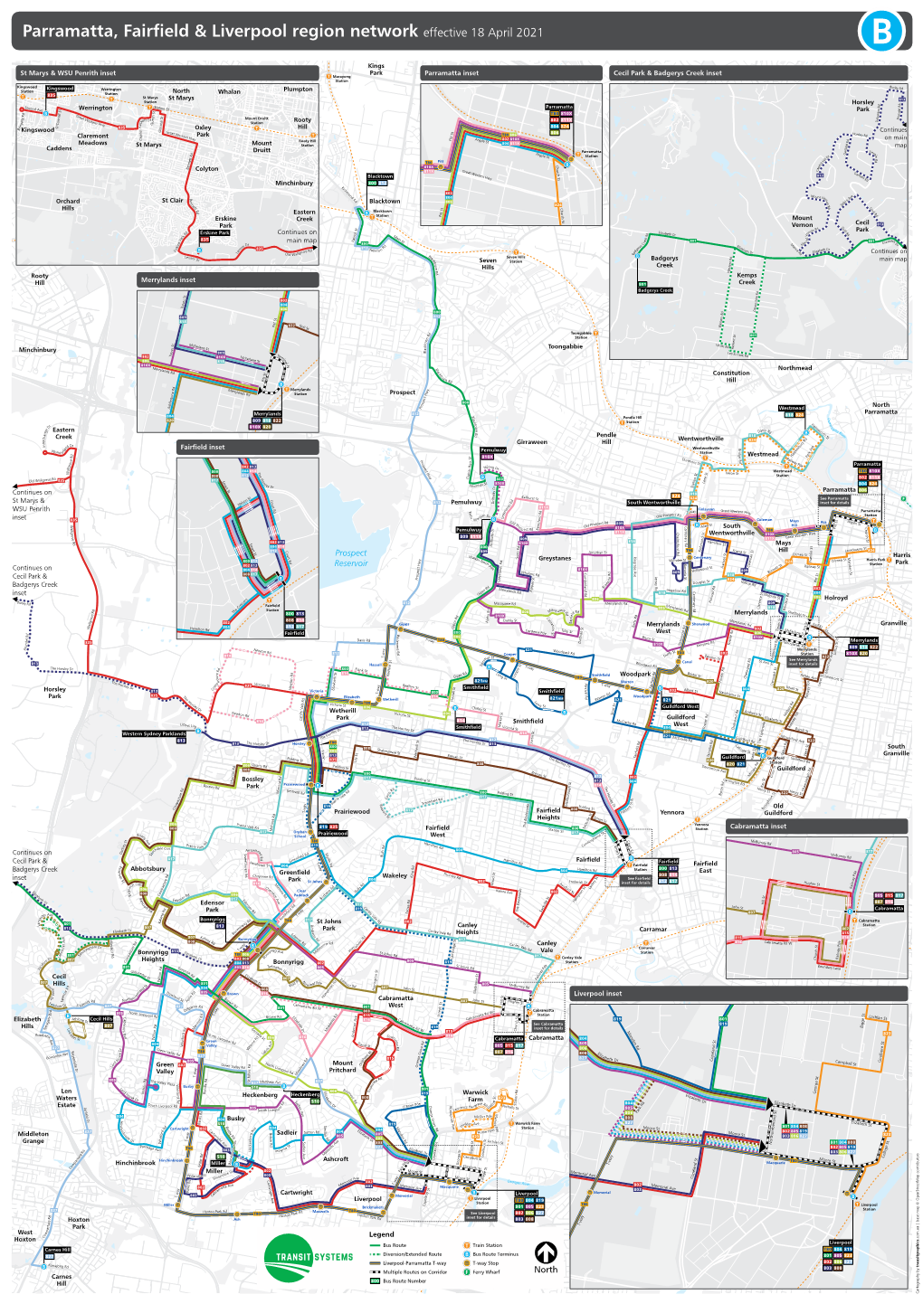 Parramatta, Fairfield & Liverpool Region Network Effective 18 April 2021