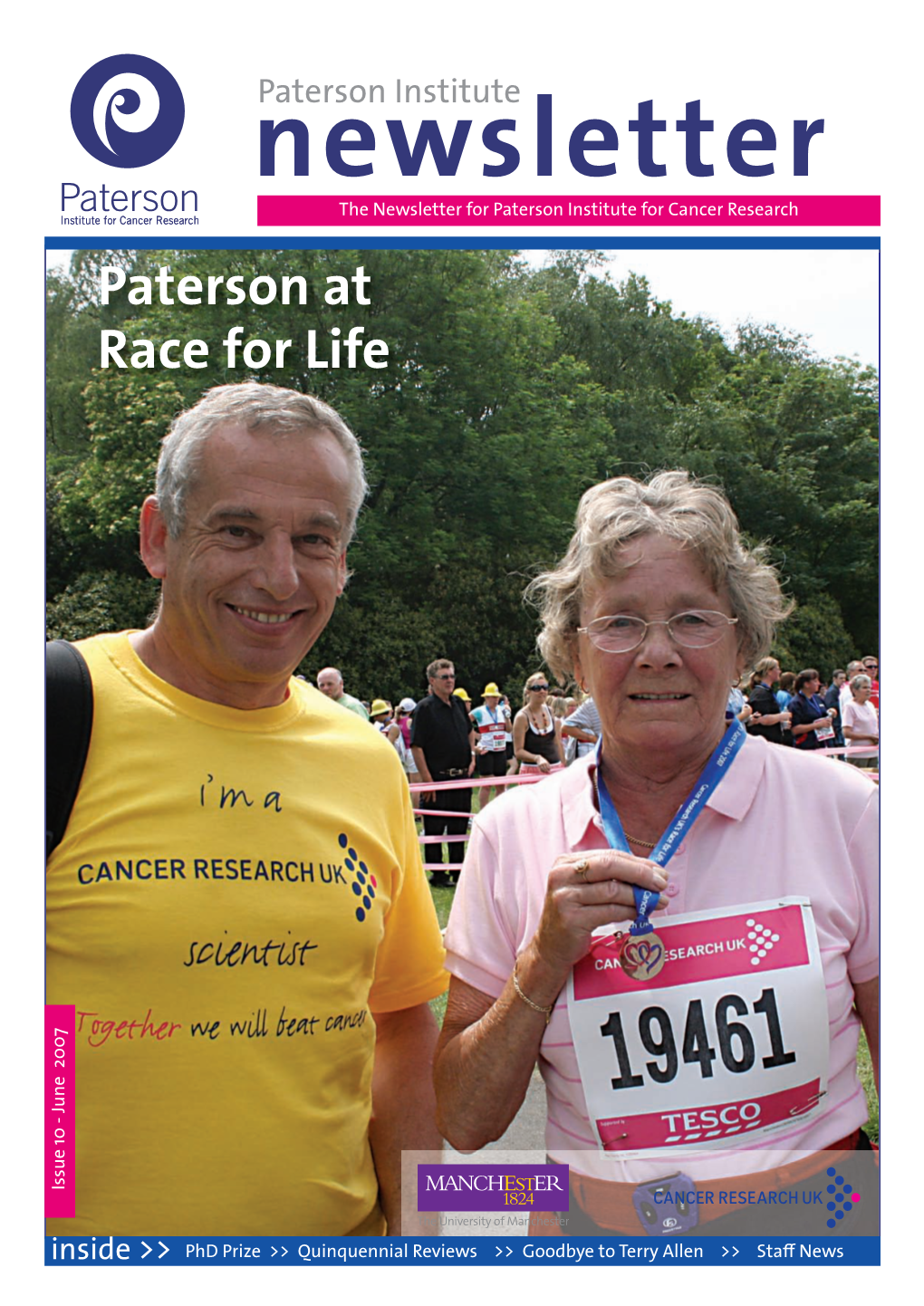 Paterson at Race for Life