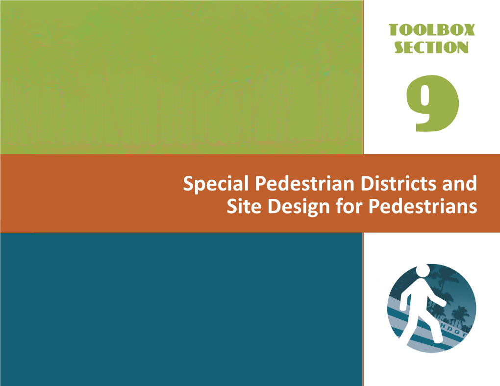 Section 9: Special Pedestrian Districts and Site Design for Pedestrians