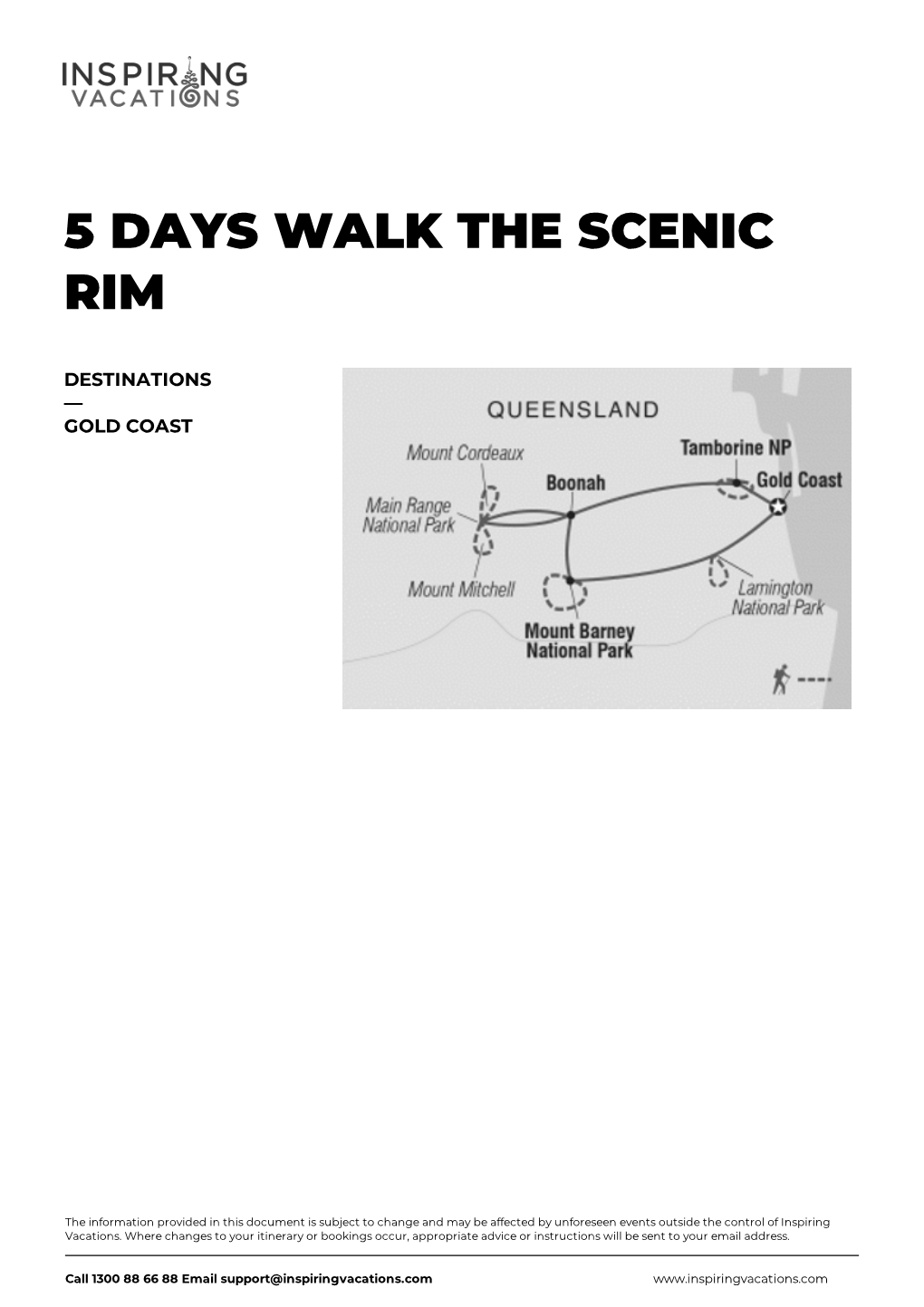 5 Days Walk the Scenic Rim