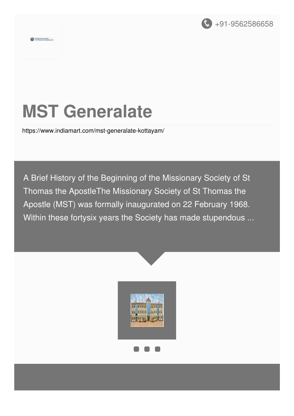 MST Generalate