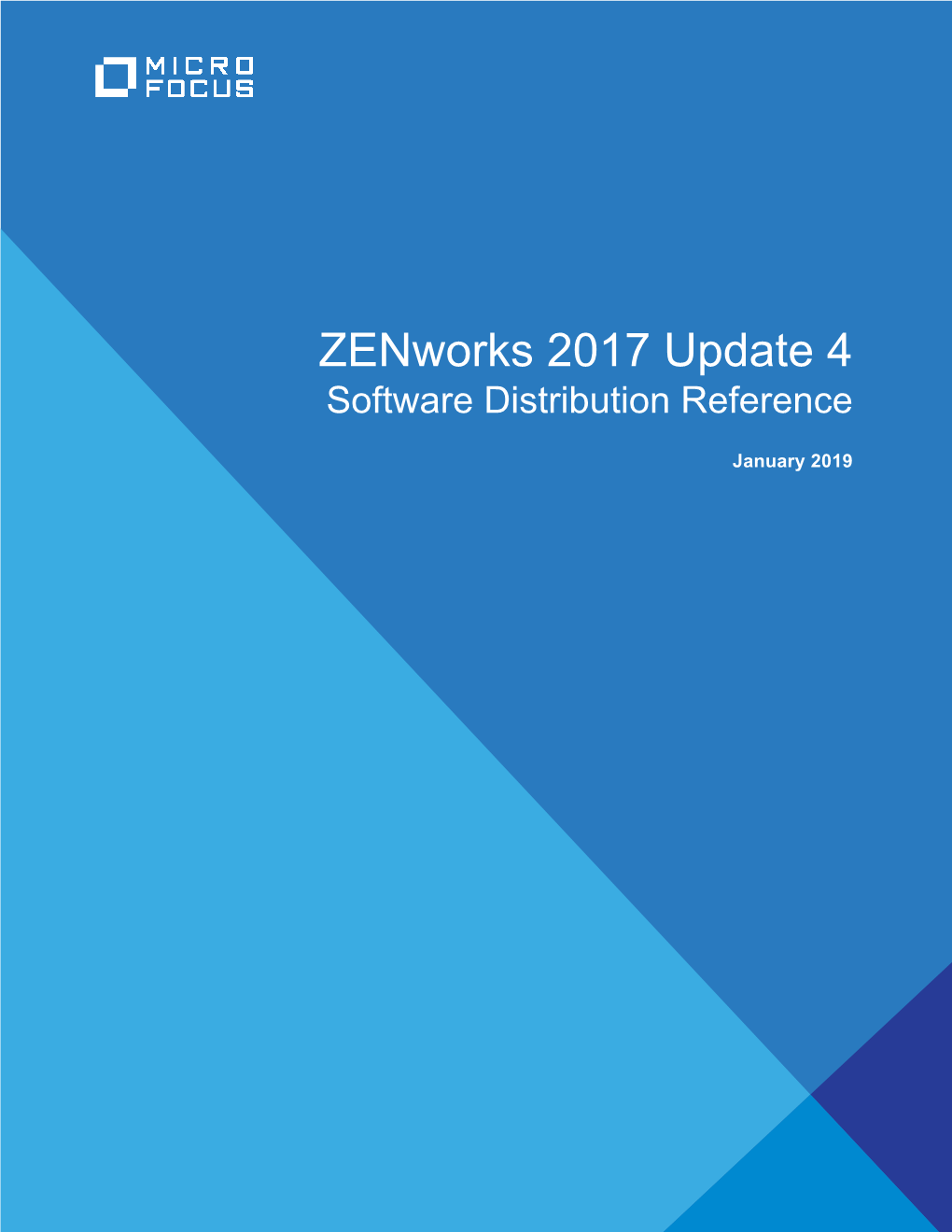 Zenworks Software Distribution Reference Includes Conceptual and Task-Based Information to Help You Effectively Manage Software Distribution in Your Zenworks System