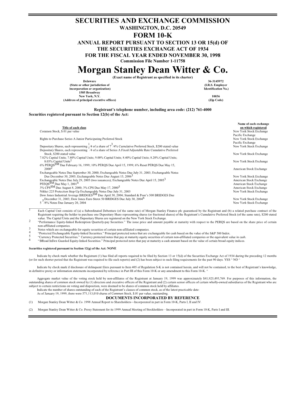 Morgan Stanley Dean Witter &