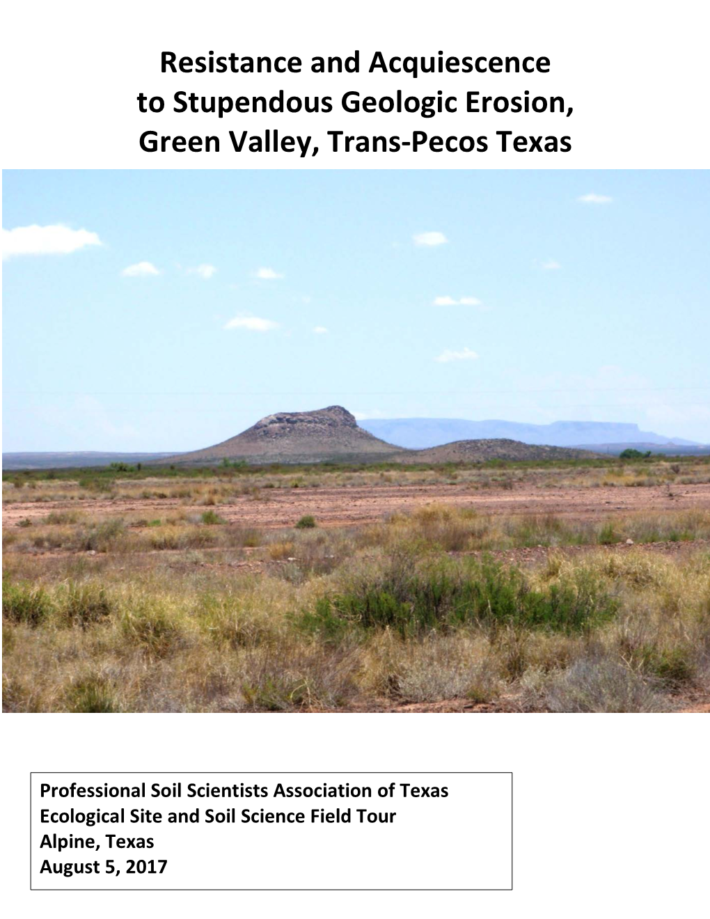 Green Valley, Trans-Pecos Texas