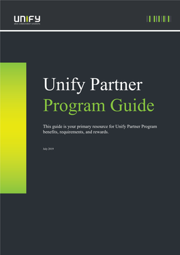 Unify Partner Program Guide