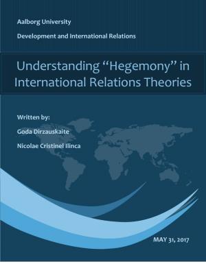 Understanding “Hegemony” in International Relations Theories