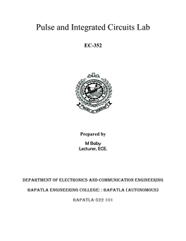 Pulse and Integrated Circuits Lab